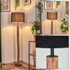 Bassagoda Stehleuchte 40 cm Naturfarben, Schwarz, 1-flammig