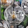 Ripoll Hängeleuchte Glas 20 cm Bernsteinfarben, Klar, Rauchfarben, 8-flammig