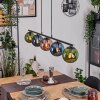 Gastor Pendelleuchte Glas 15 cm Blau, Grün, Kupferfarben, 5-flammig