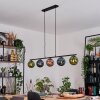 Gastor Pendelleuchte Glas 15 cm Blau, Grün, Kupferfarben, 5-flammig