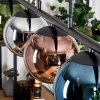 Gastor Pendelleuchte Glas 15 cm Blau, Chrom, Grün, Kupferfarben, Rauchfarben, 5-flammig