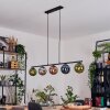 Gastor Pendelleuchte Glas 15 cm Blau, Chrom, Grün, Kupferfarben, Rauchfarben, 5-flammig