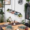 Gastor Pendelleuchte Glas 15 cm Blau, Chrom, Grün, Klar, Kupferfarben, Rauchfarben, 5-flammig