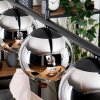 Koyoto Pendelleuchte Glas 15 cm Chrom, Rauchfarben, 4-flammig