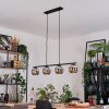 Koyoto Pendelleuchte Glas 15 cm Chrom, Rauchfarben, 4-flammig