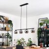 Koyoto Pendelleuchte Glas 15 cm Chrom, Rauchfarben, 4-flammig