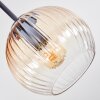 Koyoto Deckenleuchte Glas 15 cm Bernsteinfarben, Klar, 5-flammig