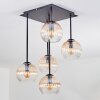 Koyoto Deckenleuchte Glas 15 cm Bernsteinfarben, Klar, 5-flammig