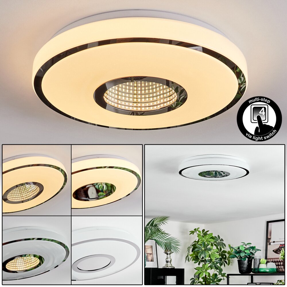 Loron Deckenleuchte LED Silber, Weiß, 1-flammig main product photo
