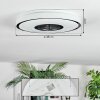 Loron Deckenleuchte LED Silber, Weiß, 1-flammig