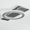 Lidor Deckenleuchte LED Schwarz, Silber, 1-flammig