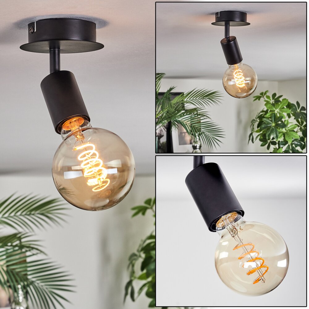 Geira Deckenleuchte Schwarz, 1-flammig main product photo