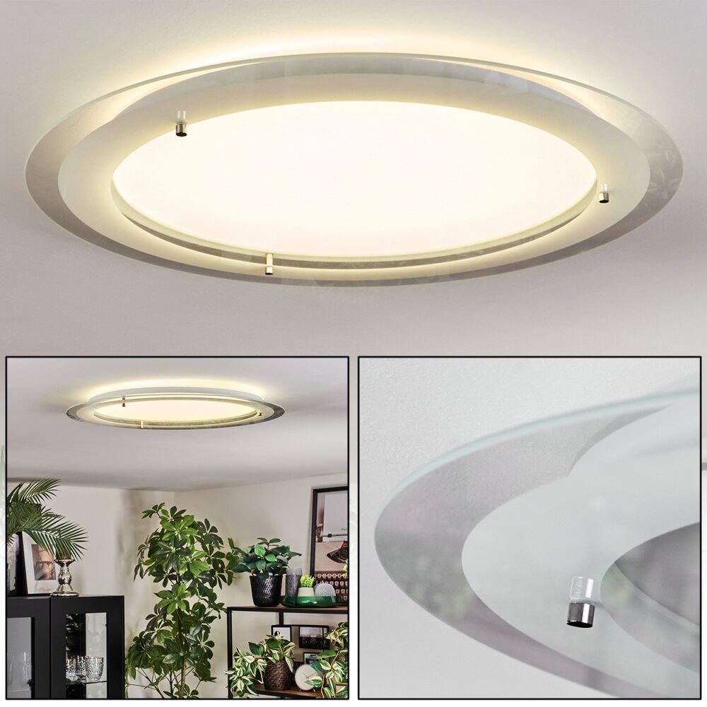 Ipres Deckenleuchte LED Silber, Weiß, 1-flammig main product photo