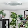 Ipres Deckenleuchte LED Silber, Weiß, 1-flammig