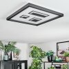 Ilyan Deckenleuchte LED Schwarz, 1-flammig