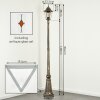 Hongkong Kandelaber Braun, Gold, 1-flammig