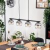 Koyoto Pendelleuchte Glas 15 cm Klar, Rauchfarben, 4-flammig