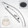 Bassagoda Stehleuchte 45 cm Schwarz, 1-flammig