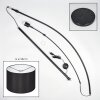 Soungou Stehleuchte 38 cm Chrom, Schwarz, 1-flammig