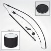 Bassagoda Stehleuchte 40 cm Chrom, Schwarz, 1-flammig