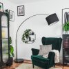 Bassagoda Stehleuchte 40 cm Chrom, Schwarz, 1-flammig