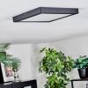 Isela Deckenleuchte LED Schwarz, 1-flammig