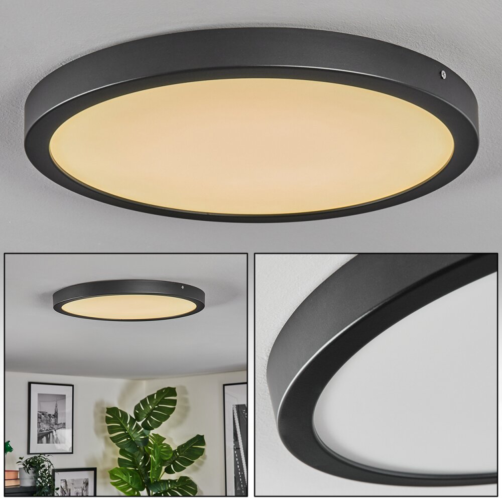 Isela Deckenleuchte LED Schwarz, 1-flammig main product photo