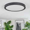 Isela Deckenleuchte LED Schwarz, 1-flammig