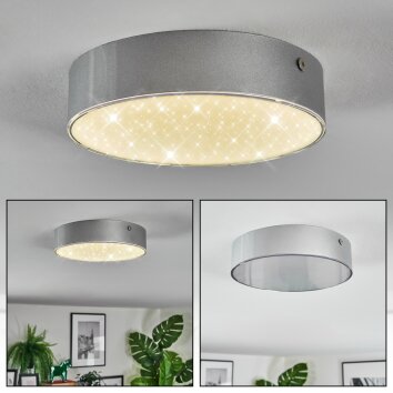 Elmar Deckenleuchte LED Silber, 1-flammig