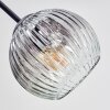 Ripoll Deckenleuchte Glas 15 cm Klar, Rauchfarben, 6-flammig