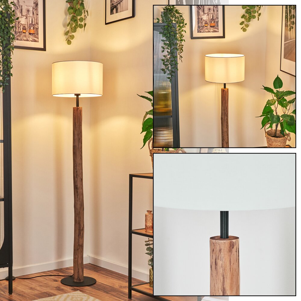 Bassagoda Stehleuchte 35 cm Naturfarben, Schwarz, 1-flammig main product photo