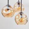 Ripoll Deckenleuchte Glas 15 cm Bernsteinfarben, 5-flammig