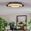 Lidor Deckenleuchte LED Schwarz, 1-flammig