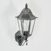 Lignac Außenwandleuchte Schwarz, Silber, 1-flammig