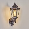 Lignac Außenwandleuchte Schwarz, Silber, 1-flammig