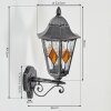 Lignac Außenwandleuchte Schwarz, Silber, 1-flammig