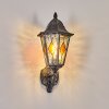 Lignac Außenwandleuchte Schwarz, Silber, 1-flammig