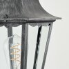 Lignac Außenwandleuchte Schwarz, Silber, 1-flammig, Bewegungsmelder