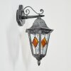 Lignac Außenwandleuchte Schwarz, Silber, 1-flammig