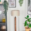Bassagoda Stehleuchte 35 cm Naturfarben, Schwarz, 1-flammig