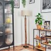 Bassagoda Stehleuchte 35 cm Naturfarben, Schwarz, 1-flammig
