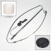 Bassagoda Stehleuchte 40 cm Chrom, Schwarz, 1-flammig
