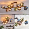 Koyoto Deckenleuchte Glas 15 cm Gold, Schwarz, 10-flammig