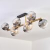 Koyoto Deckenleuchte Glas 15 cm Gold, Schwarz, 10-flammig