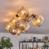 Ripoll Deckenleuchte Glas 15 cm Gold, Schwarz, 10-flammig