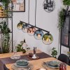 Gastor Pendelleuchte Glas 15 cm Blau, Grün, Klar, Kupferfarben, 5-flammig
