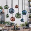 Ripoll Hängeleuchte Glas 15 cm, 20 cm, 25 cm Blau, Grün, Kupferfarben, 8-flammig