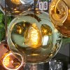 Ripoll Hängeleuchte Glas 15 cm, 20 cm, 25 cm Blau, Gold, Grün, Kupferfarben, 8-flammig