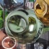 Ripoll Hängeleuchte Glas 15 cm, 20 cm, 25 cm Blau, Gold, Grün, Kupferfarben, 8-flammig