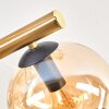 Koyoto Deckenleuchte Glas 15 cm Gold, Schwarz, 10-flammig